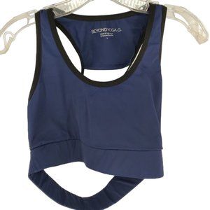 Beyond Yoga Compression Arlington Sports Bra Strappy Cut Out Bralette Activewear